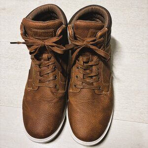 G.H. Bass & Co. Men's Lace-Up Ankle Boots Synthetic Leather Size 10